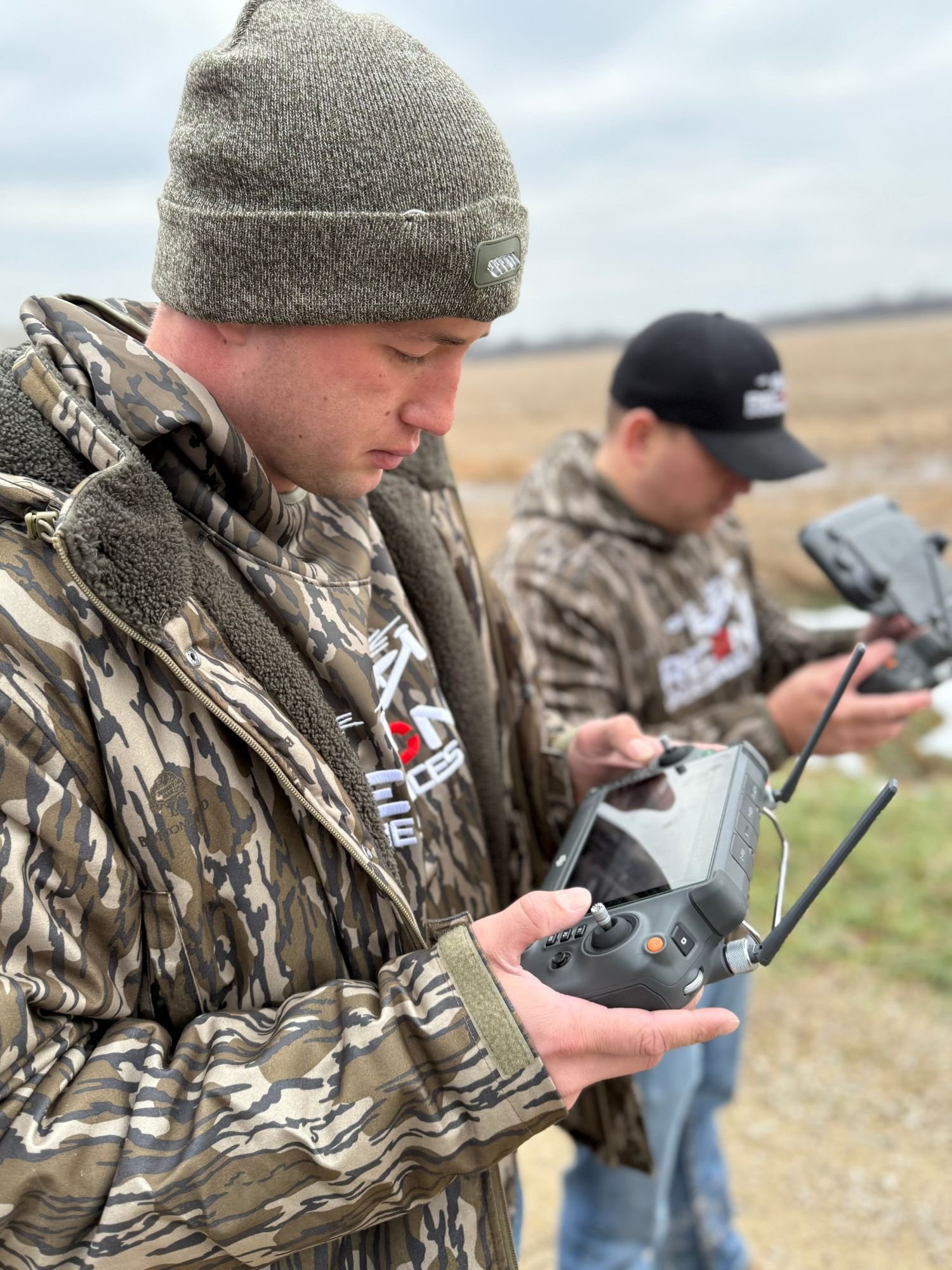 Recon1 pilots running the controllers during a herd analysis flight